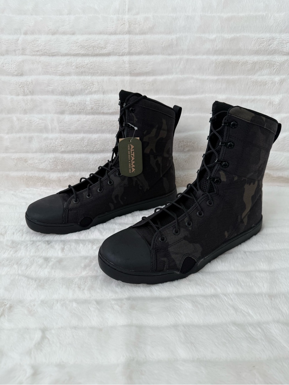 Men's Altama Black Camo Tactical Boot Sneaker